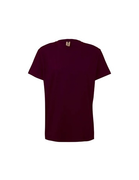T-Shirt Criança Algodão 155g Bordeaux Tamanho 3/4