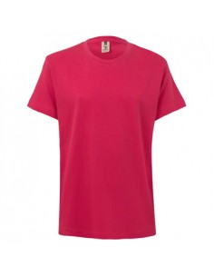 T-Shirt Criança Algodão 155g Rosa Forte Tamanho 1/2