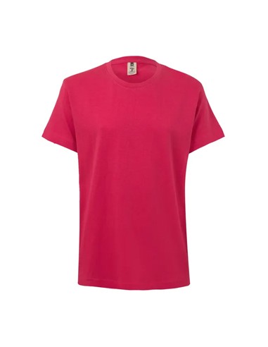 T-Shirt Criança Algodão 155g Rosa Forte Tamanho 1/2