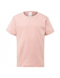 T-Shirt Criança Algodão 155g Rosa Pastel Tamanho 5/6