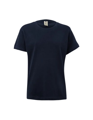 T-Shirt Criança Algodão 155g Azul Navy Tamanho 1/2