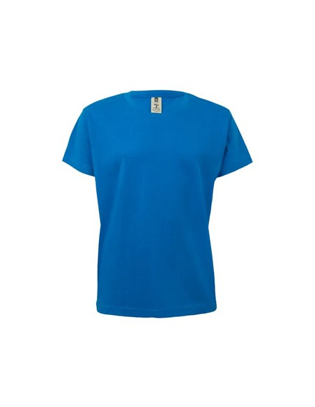 T-Shirt Criança Algodão 155g Azul Turquesa Tamanho 12/14