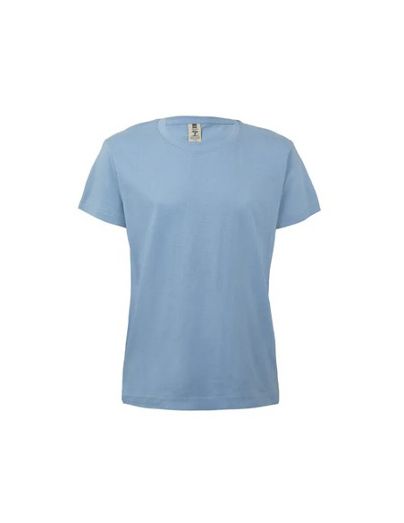 T-Shirt Criança Algodão 155g Azul Pastel Tamanho 12/14