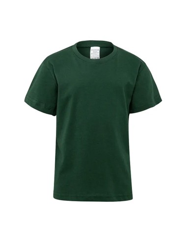 T-Shirt Criança Algodão 155g Verde Garrafa Tamanho 1/2