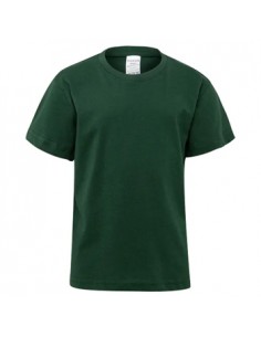 T-Shirt Criança Algodão 155g Verde Garrafa Tamanho 5/6