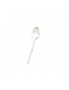 Colher Sobremesa Plástico (Emb Individual) Branco 2000un