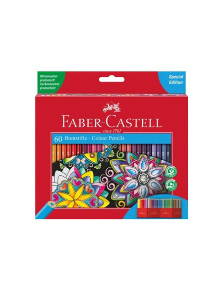 Lapis Cor 18cm Faber Castell Arte Terapia Cx Cartão 60un