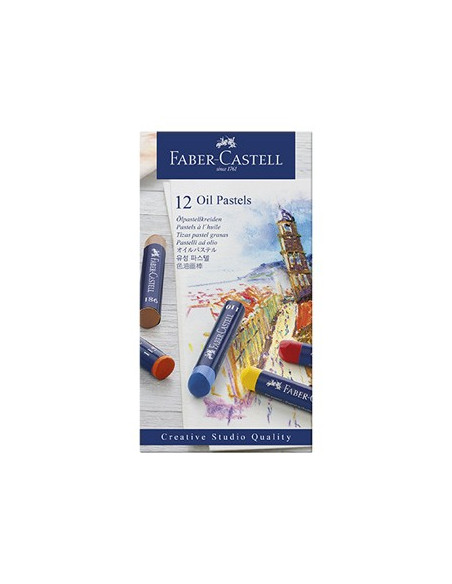 Lápis Pastel a Óleo Faber Castell Cx 12un