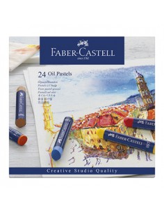 Lápis Pastel a Óleo Faber Castell Cx 24un
