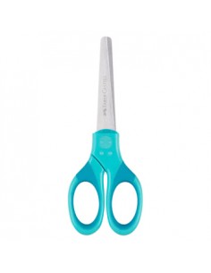 Tesoura Faber-Castell Grip Proteção Azul Turquesa 1un