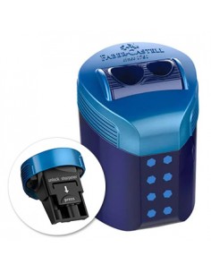 Afia Lápis 2 Bocas Plástico c/Depósito Faber Castell Rollon