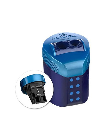 Afia Lápis 2 Bocas Plástico c/Depósito Faber Castell Rollon