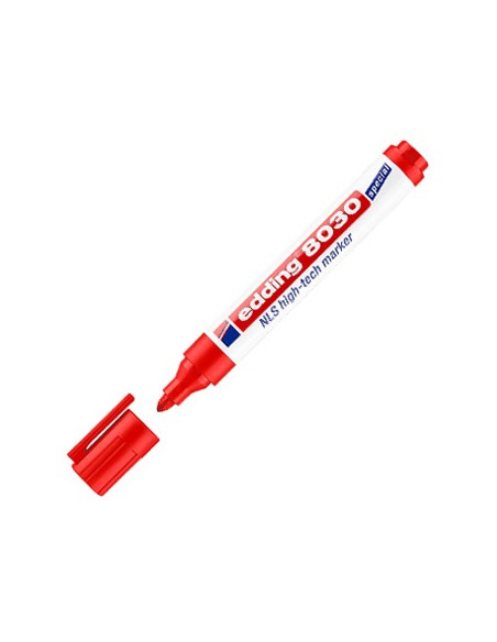 Marcador Permanente Médio Vermelho 1,5-3mm Edding 8030 1un