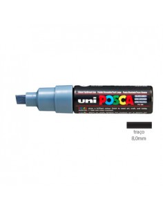 Marcador Uniball Posca PC8K 8,0mm Cinza Slate -1un