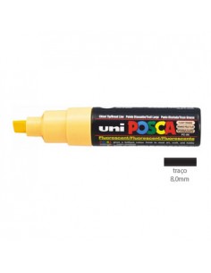 Marcador Uniball Posca PC8K 8,0mm Laranja Claro Fluor. - 1un