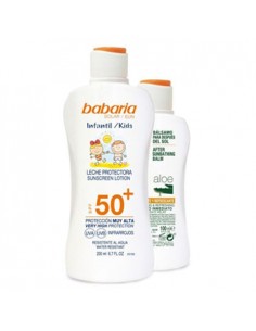 Protetor Solar SPF50+ Babaria Kids 200ml + After Sun 100ml