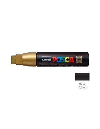 Marcador Uniball Posca PC-17K 15,0mm Ouro 1un