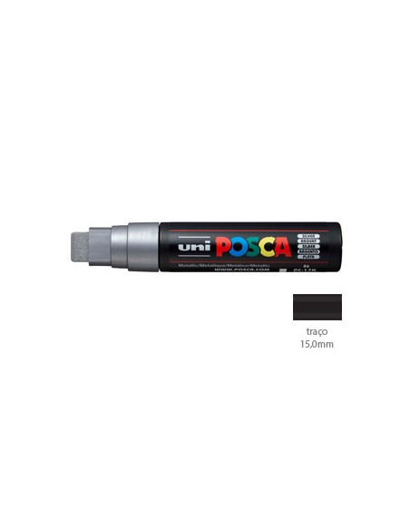 Marcador Uniball Posca PC-17K 15,0mm Prata 1un