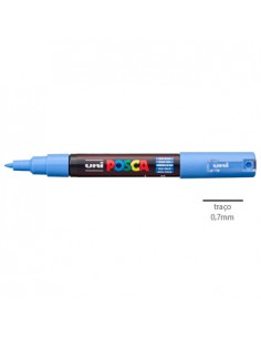 Marcador Uniball Posca PC-1M 0,7mm Azul Ceu 1un