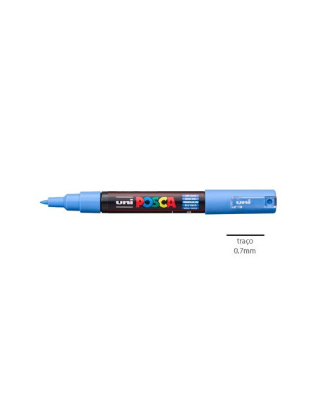 Marcador Uniball Posca PC-1M 0,7mm Azul Ceu 1un