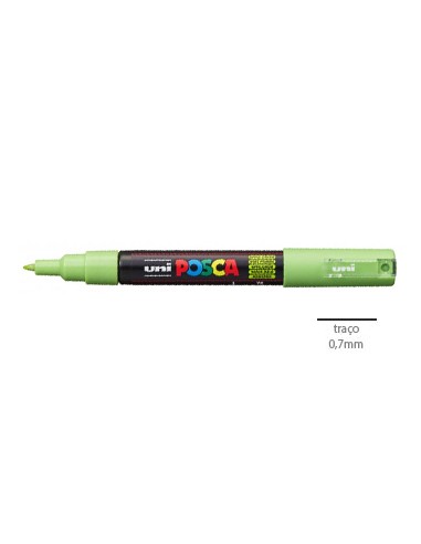 Marcador Uniball Posca PC-1M 0,7mm Verde Maçã 1un