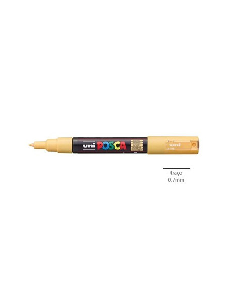Marcador Uniball Posca PC-1M 0,7mm Apricot 1un