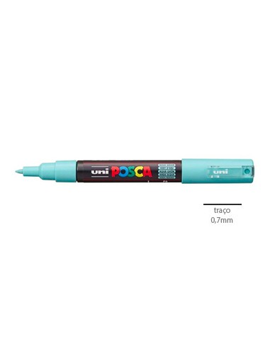 Marcador Uniball Posca PC-1M 0,7mm Verde Aqua 1un