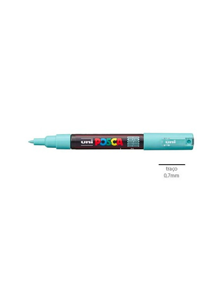 Marcador Uniball Posca PC-1M 0,7mm Verde Aqua 1un