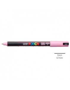 Marcador Uniball Posca PC-1MR 0,7mm Rosa Claro 1un