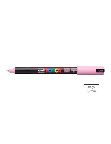 Marcador Uniball Posca PC-1MR 0,7mm Rosa Claro 1un