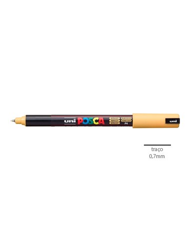 Marcador Uniball Posca PC-1MR 0,7mm Apricot 1un