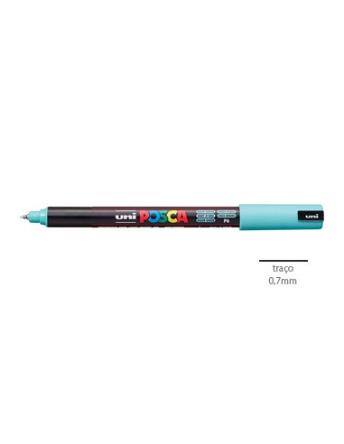 Marcador Uniball Posca PC-1MR 0,7mm Verde Aqua 1un