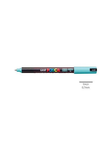 Marcador Uniball Posca PC-1MR 0,7mm Verde Aqua 1un