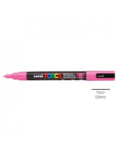 Marcador Uniball Posca PC-3M 0,9mm Fucsia 1un