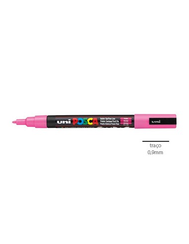 Marcador Uniball Posca PC-3M 0,9mm Fucsia 1un