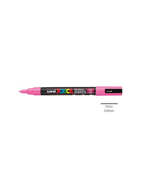 Marcador Uniball Posca PC-3M 0,9mm Fucsia 1un