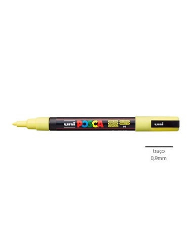 Marcador Uniball Posca PC-3M 0,9mm Amarelo Sunshine 1un