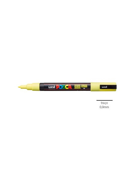 Marcador Uniball Posca PC-3M 0,9mm Amarelo Sunshine 1un