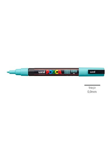 Marcador Uniball Posca PC-3M 0,9mm Verde Aqua 1un