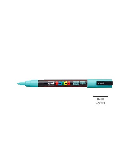 Marcador Uniball Posca PC-3M 0,9mm Verde Aqua 1un