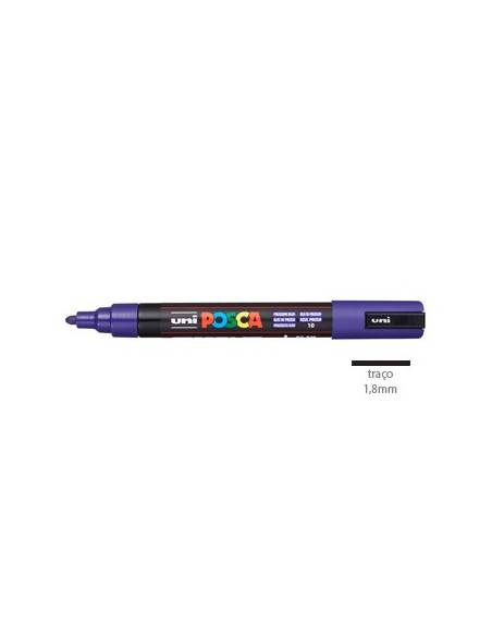 Marcador Uniball Posca PC-5M 1,8mm Azul da Prússia 1un