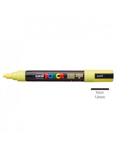 Marcador Uniball Posca PC-5M 1,8mm Amarelo Sunshine 1un