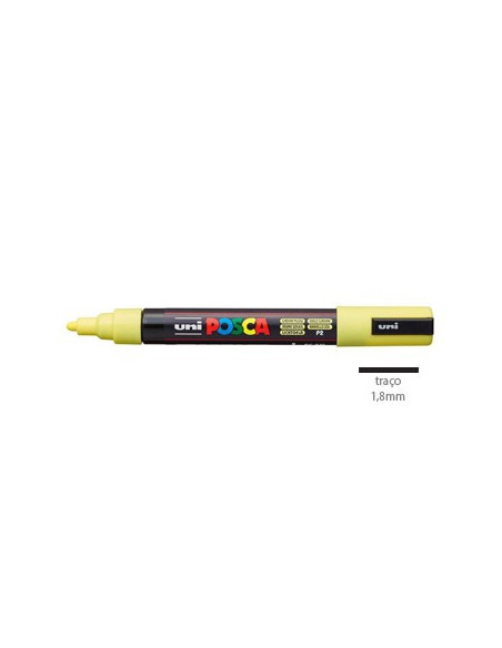 Marcador Uniball Posca PC-5M 1,8mm Amarelo Sunshine 1un