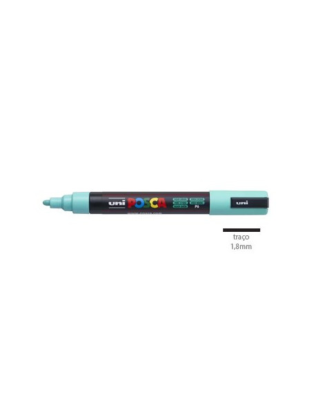 Marcador Uniball Posca PC-5M 1,8mm Verde Aqua 1un