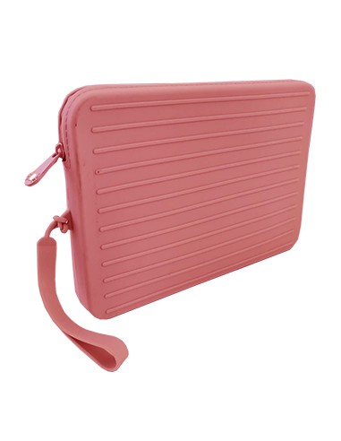 Bolsa Silicone XL Up North com Fecho Rosa Coral Apli