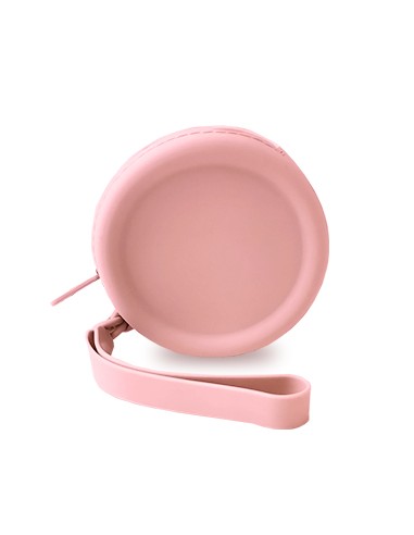 Porta Moedas Silicone Up North com Fecho Rosa Pastel Apli