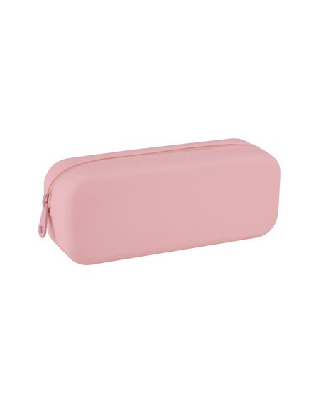 Estojo Silicone Up North com Fecho Rosa Pastel Apli