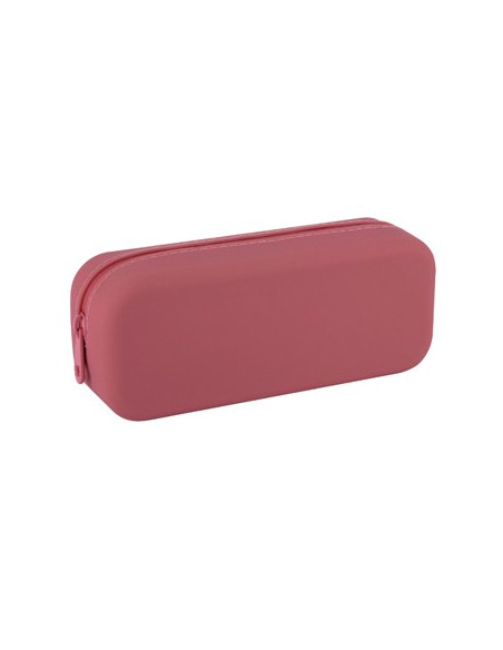 Estojo Silicone Up North com Fecho Rosa Coral Apli