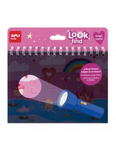 Livro Procura e Encontra Mundo Mágico Apli Kids 6Fls