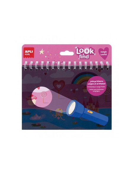 Livro Procura e Encontra Mundo Mágico Apli Kids 6Fls